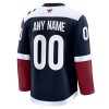 Mænd NHL Colorado Avalanche Trøje Tilpasset 2024-25 Fanatics Premium Navy Tredje